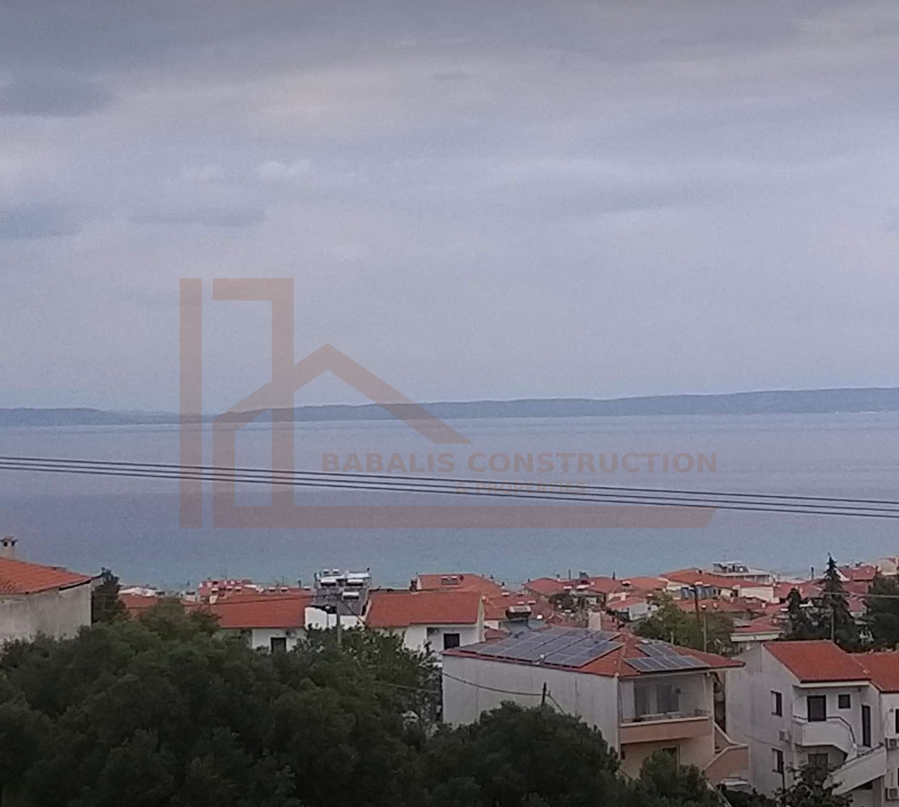 Građevinska parcela 1.000 m² sa pogledom na more, Polihrono
